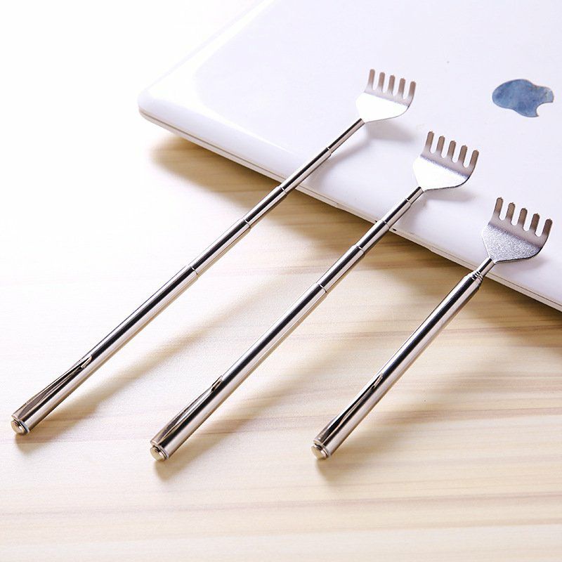 Cây gãi lưng inox kéo dài và thu gọn tiện lợi, cây gãi lưng inox kéo dài nhỏ gọn