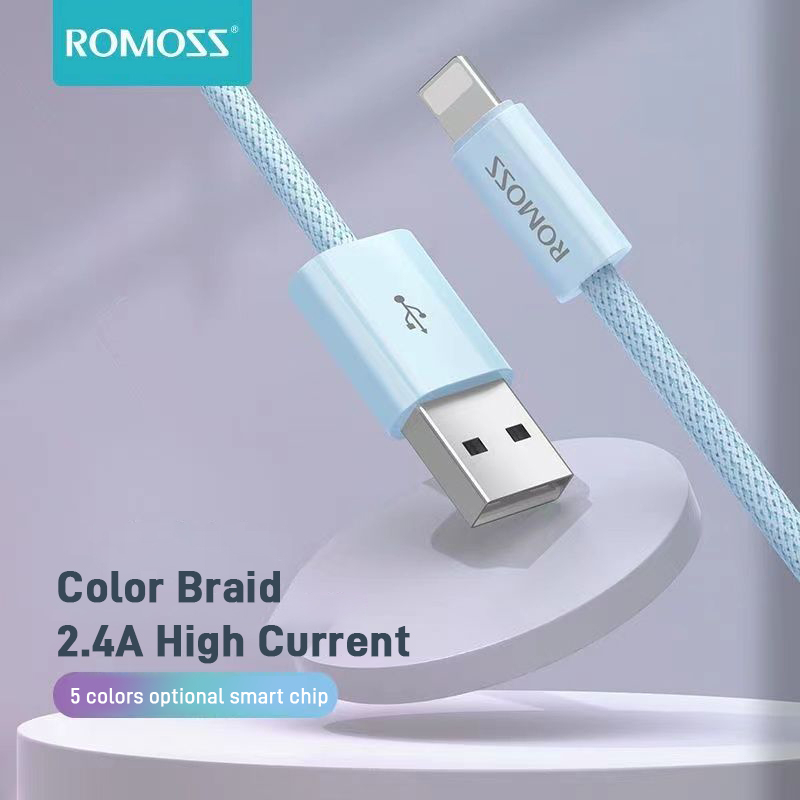 ROMOSS CB1234 12W (2.4A Max) Charging Cable 2M Fast Cord 480mbps Date Cables