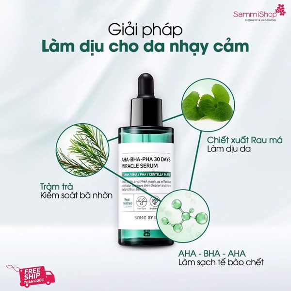 Tinh Chất Mụn Some By Mi AHA-BHA-PHA 30 Days Miracle Serum 50ml