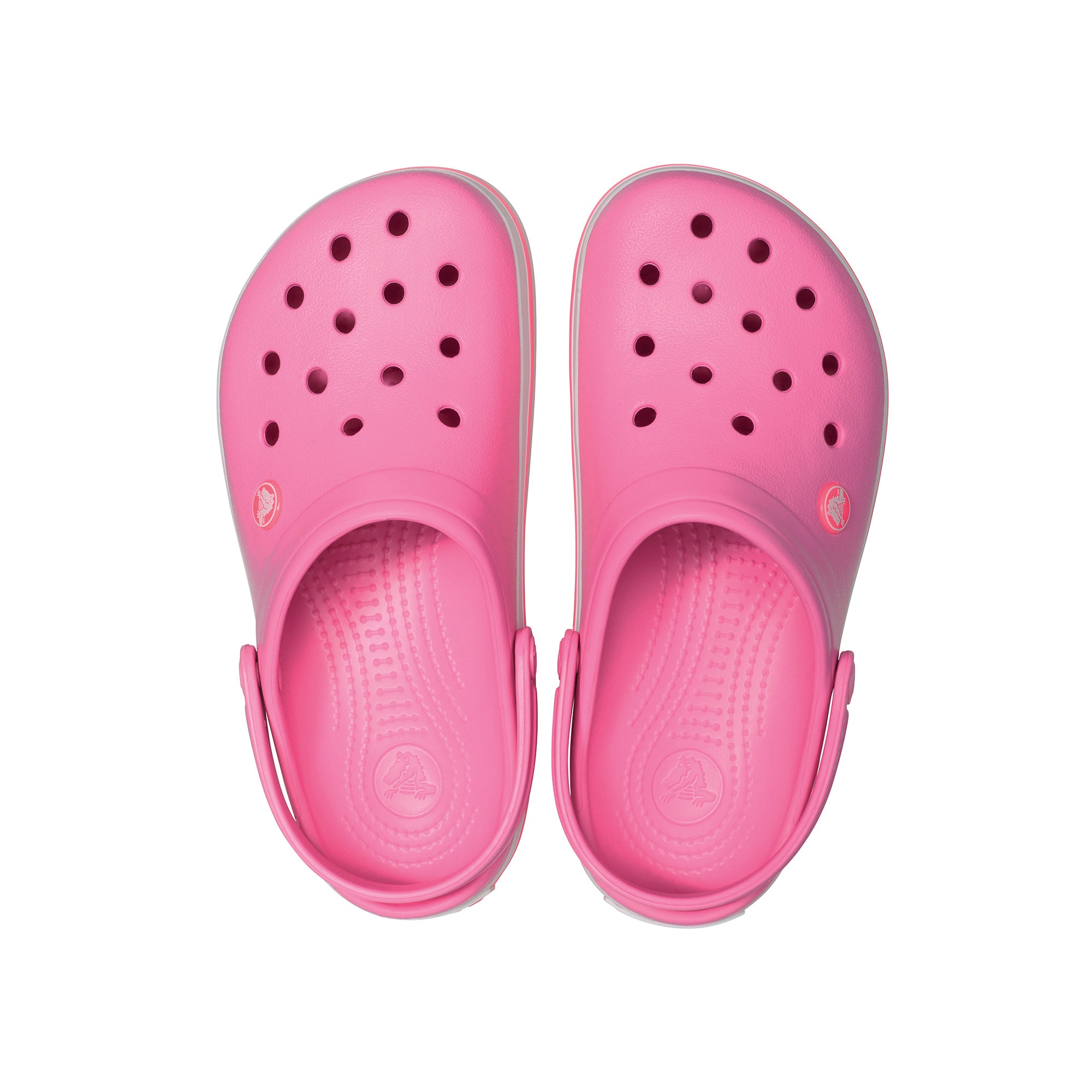 Giày Clog Unisex Crocs Crocband - Pink Lemonade/White