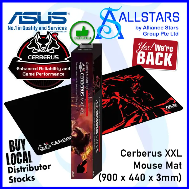 Allstars We Are Back Gaming Promo Asus Cerberus Mat Xxl Gaming Mouse Pad Mouse Mat Xxl 900x440x3mm 700g Lazada Singapore