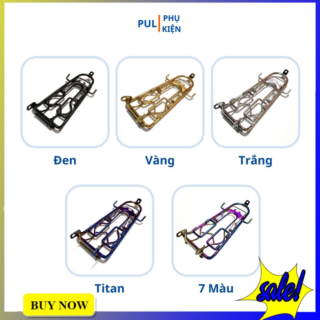 Baga trước Exciter 150 màu titan chắc chắn dễ dàng lắp đặt
