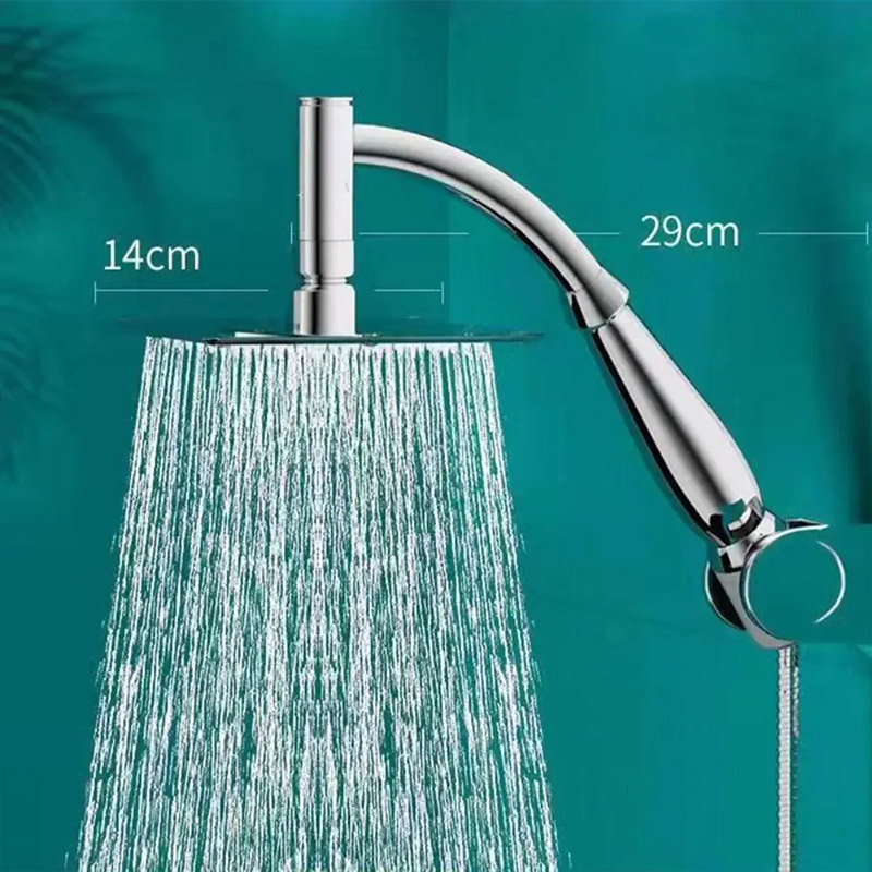 YONUO 6-inch circular 8-inch square stainless steel booster water heater with solar universal shower head Shower head