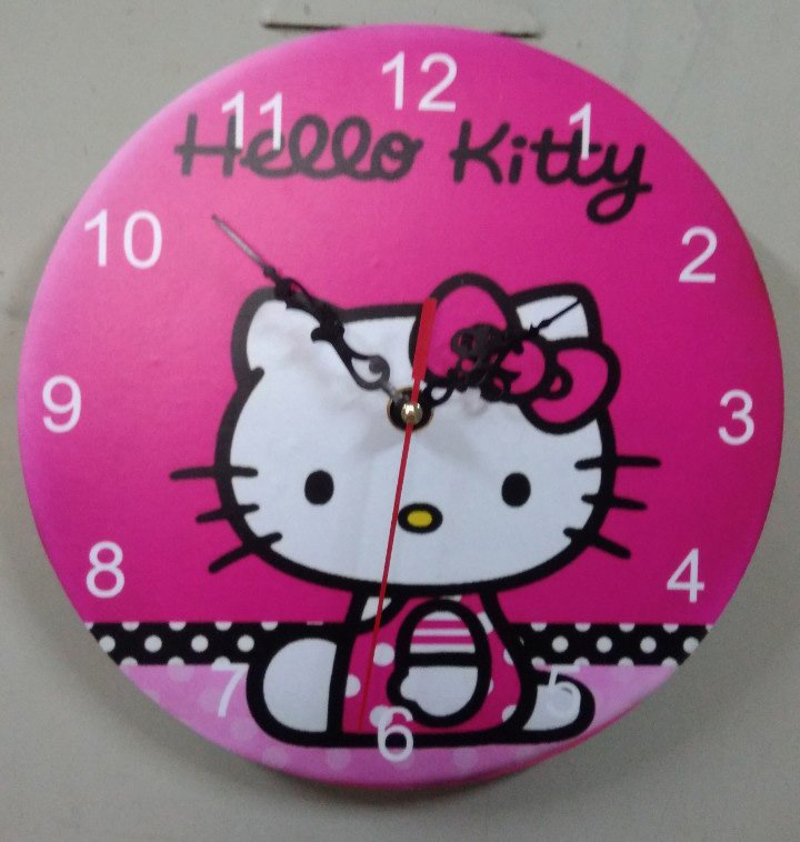 ( Freeship ) đồng hồ treo tường mèo kitty