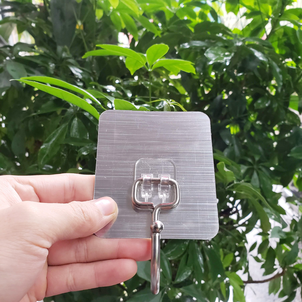 Móc dán tường siêu dính phủ nano bạc móc dính tường