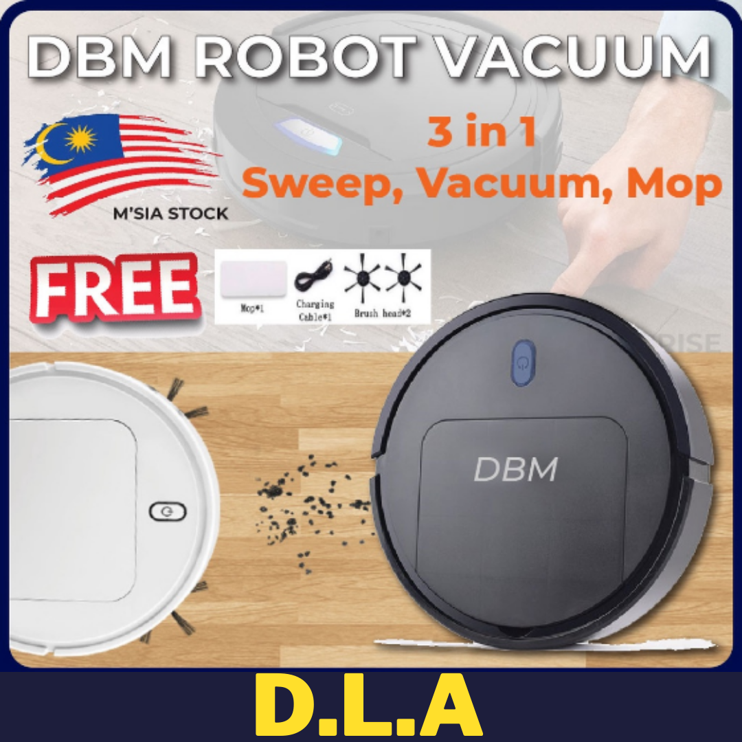 🇲🇾DBM 3 IN 1 Robot Vacuum Cleaner 