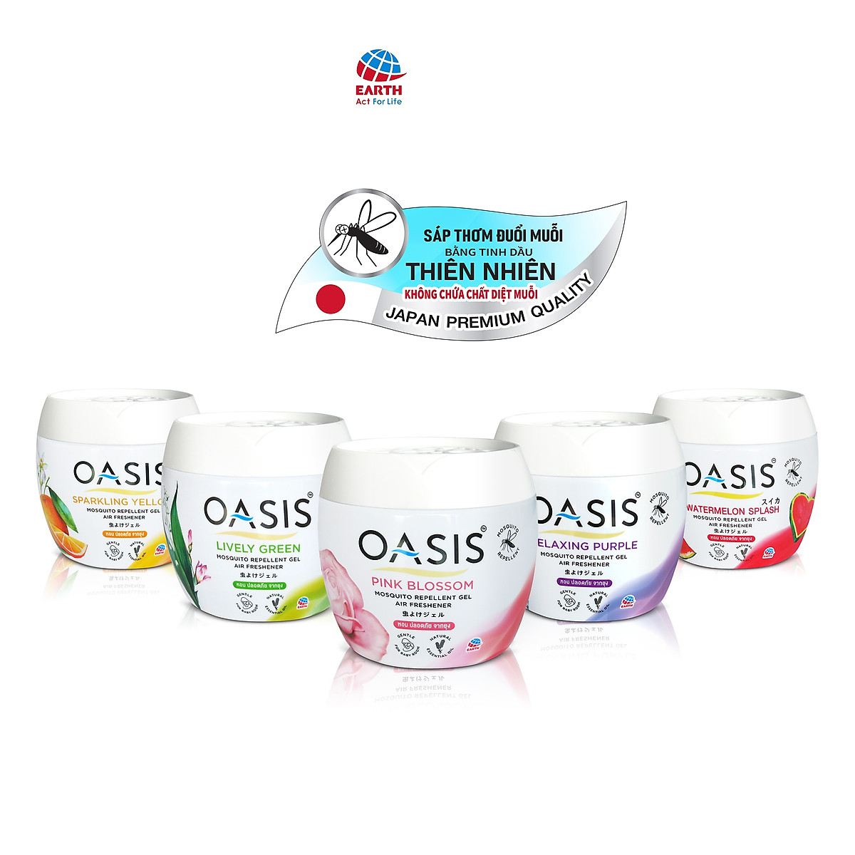Sáp thơm phòng đuổi muỗi OASIS (Nhiều lựa chọn hương)