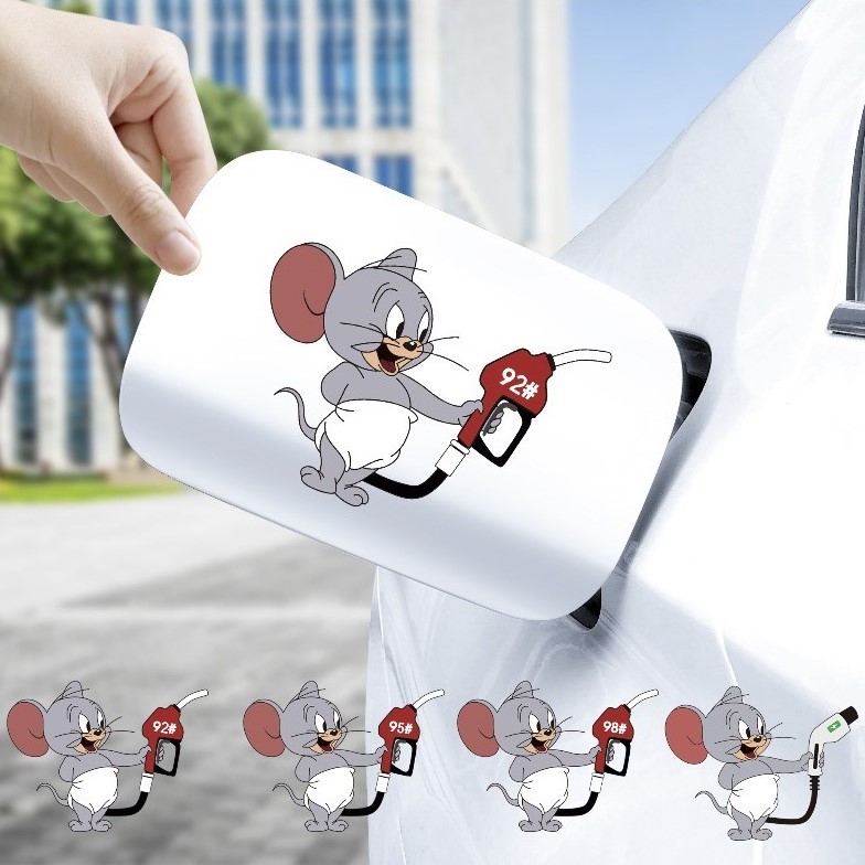 Decal Dán Xe nắp bình xăng Jerry