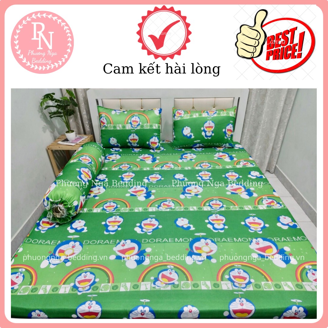[HCM]Bộ ga 4 món thun lạnh Việt Nam mẫu Doraemon