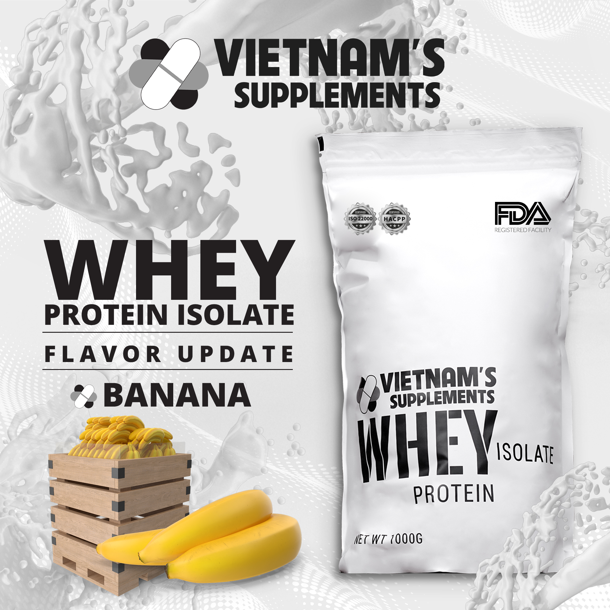 [THỰC PHẨM BẢO VỆ SỨC KHOẺ] Whey Protein Isolate - Bổ sung protein