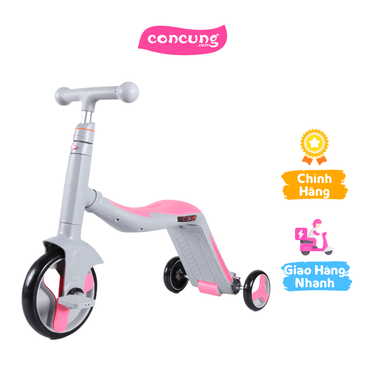 Xe trượt scooter Animo cao cấp kèm chòi chân, xe đạp 3in1 FL-868