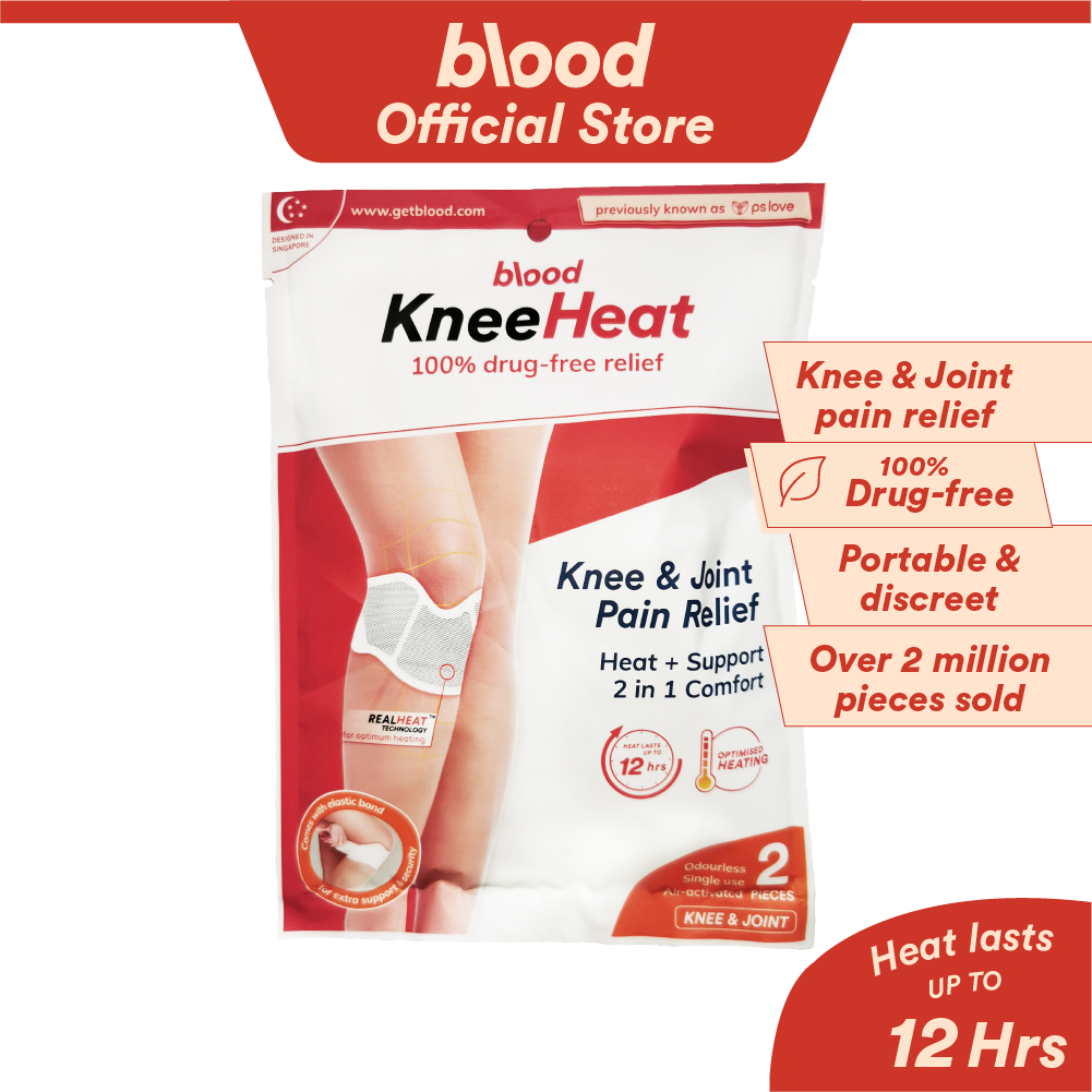 Blood KneeHeat Pain Relief Patch - Arthritis Heat Pad - Knee & Joint ...