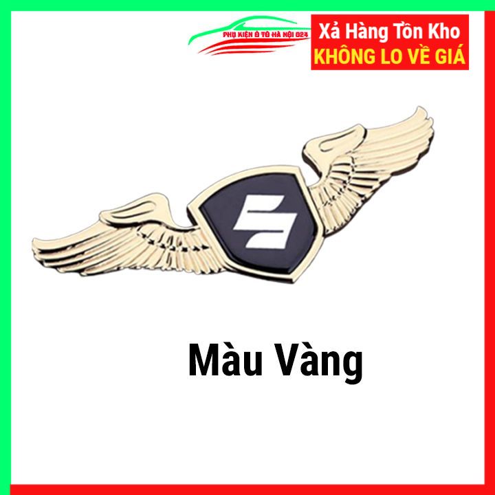 Logo cánh chim thiên thần xe SUZUKI trang trí ô tô mạ màu vàng/bạc