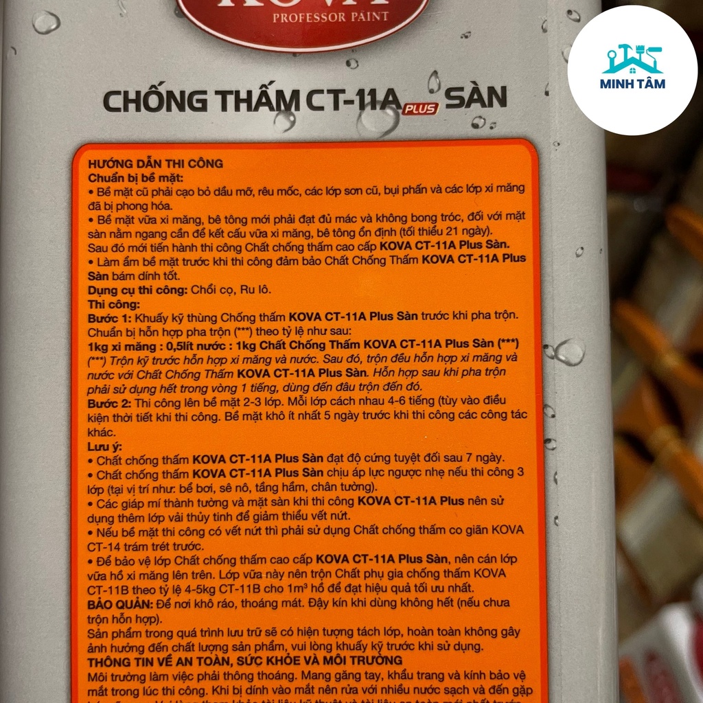Sơn Chống Thấm Sàn KOVA CT-11A Plus-1kg