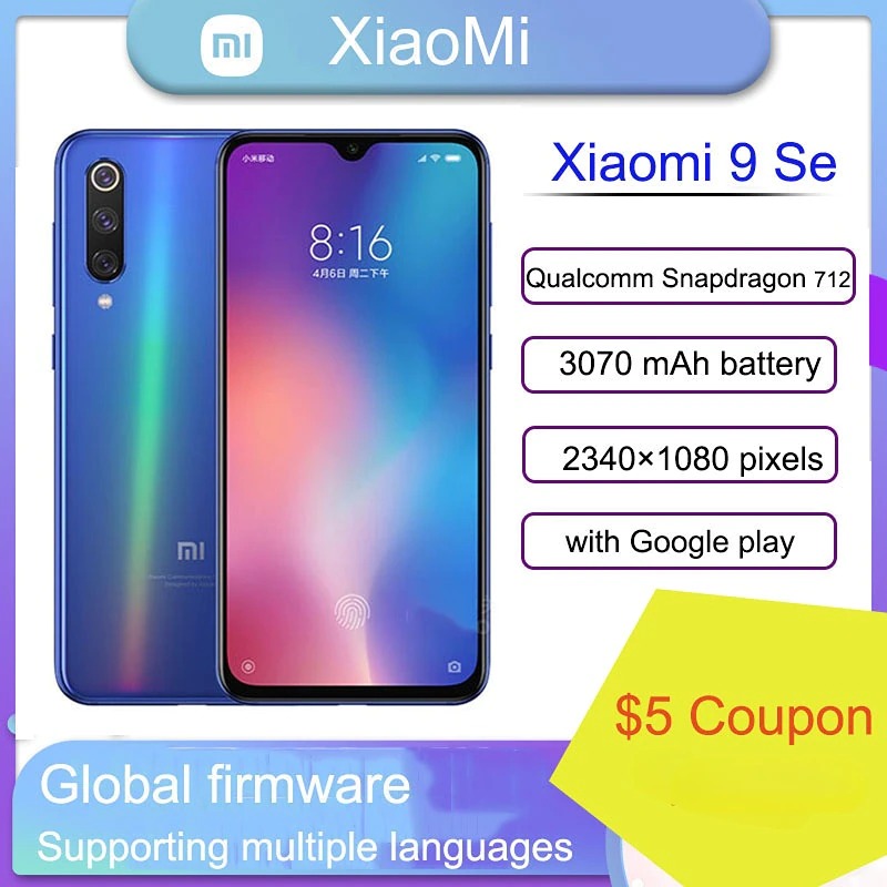 Xiaomi Mi9 128GB 6GB版 ブルー Global版スマートフォン/携帯電話