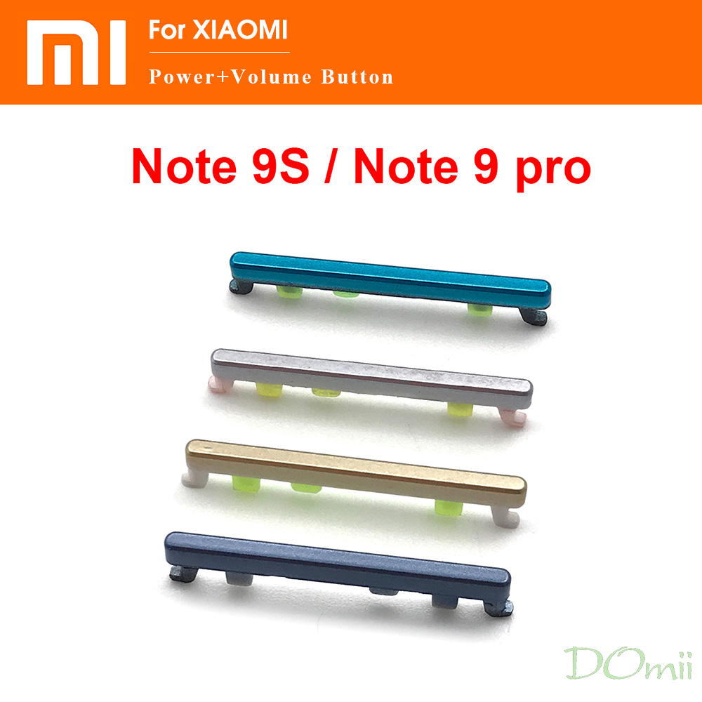 สำหรับ Xiaomi Redmi Note 9S 9 Pro Note 10 Pro ด้านข้างกุญแจ + ปุ่มปรับ