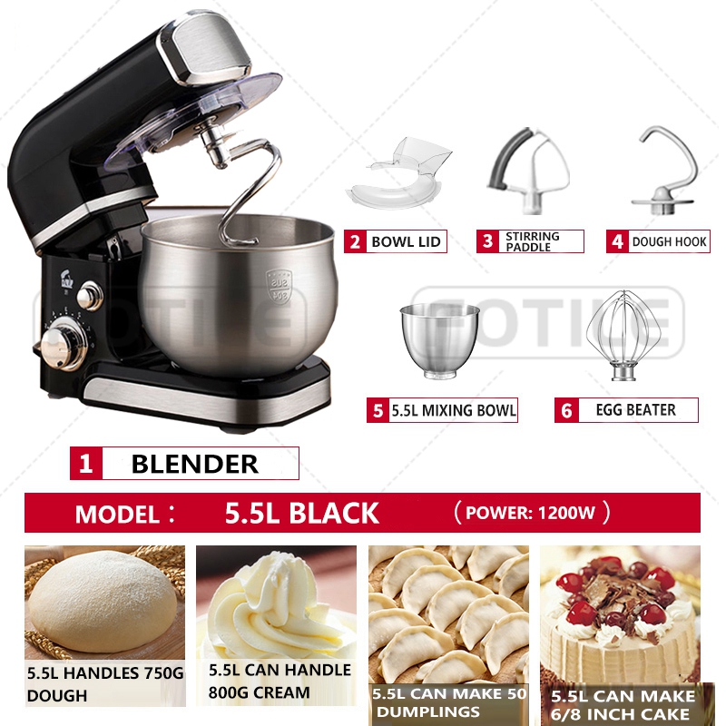 FOTILE Vertical Blender, dough mixer Blender, Egg Beater, Multi