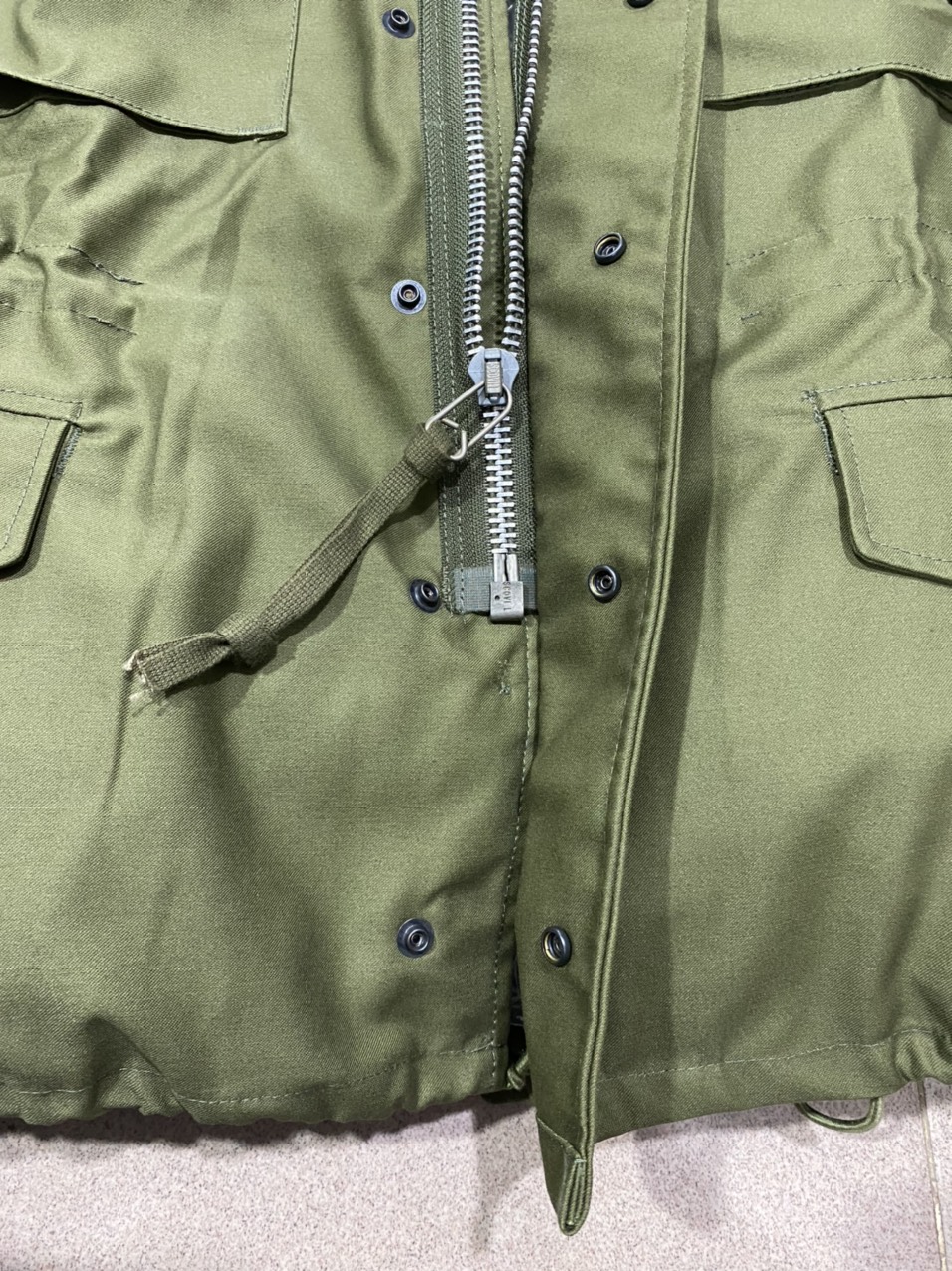 Áo M65 Field jacket Khóa Nhôm Màu Xanh Oliver OG 107
