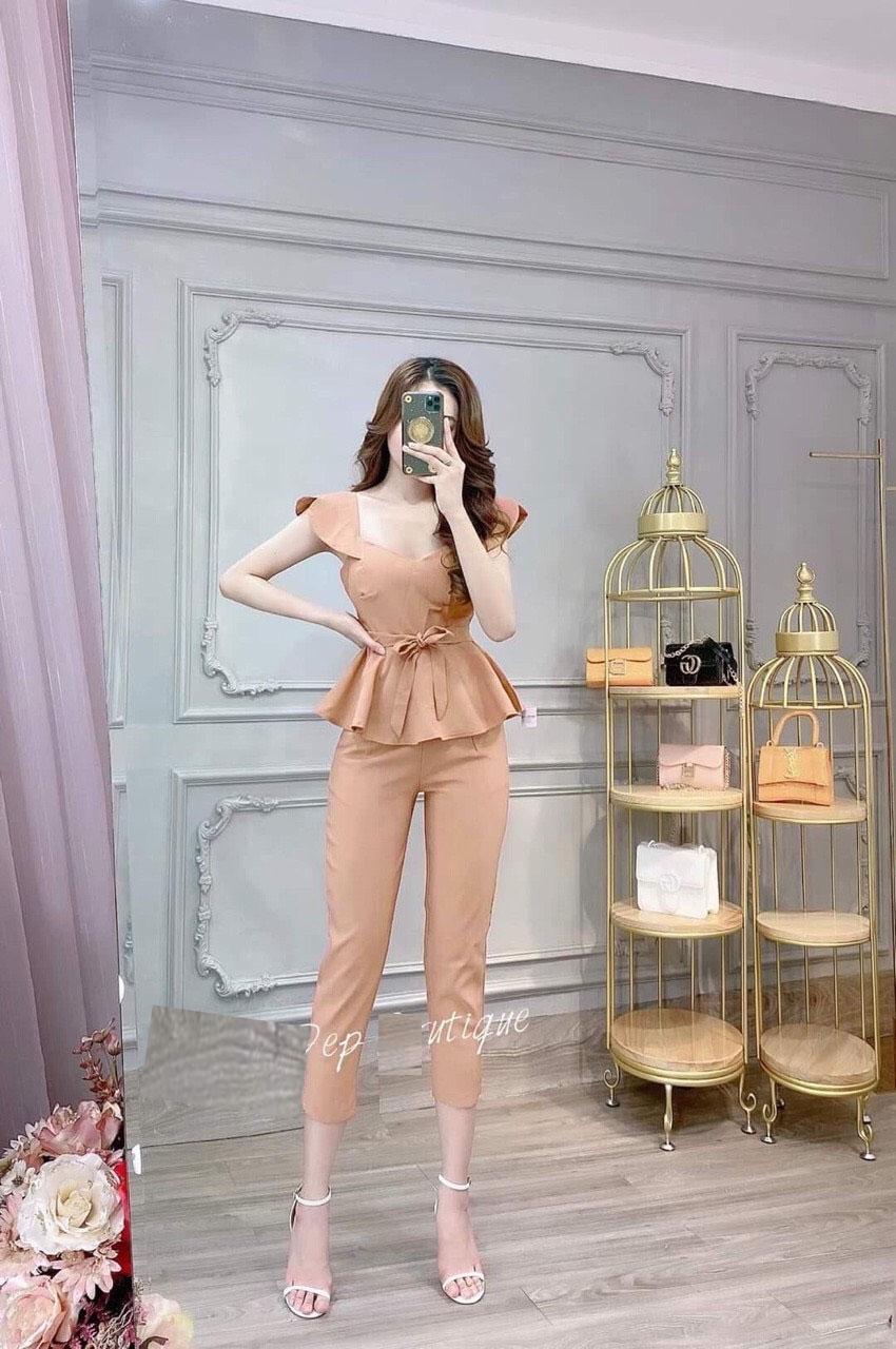 [HCM]Set bộ nữ quần lửng mặc nhà dễ thương