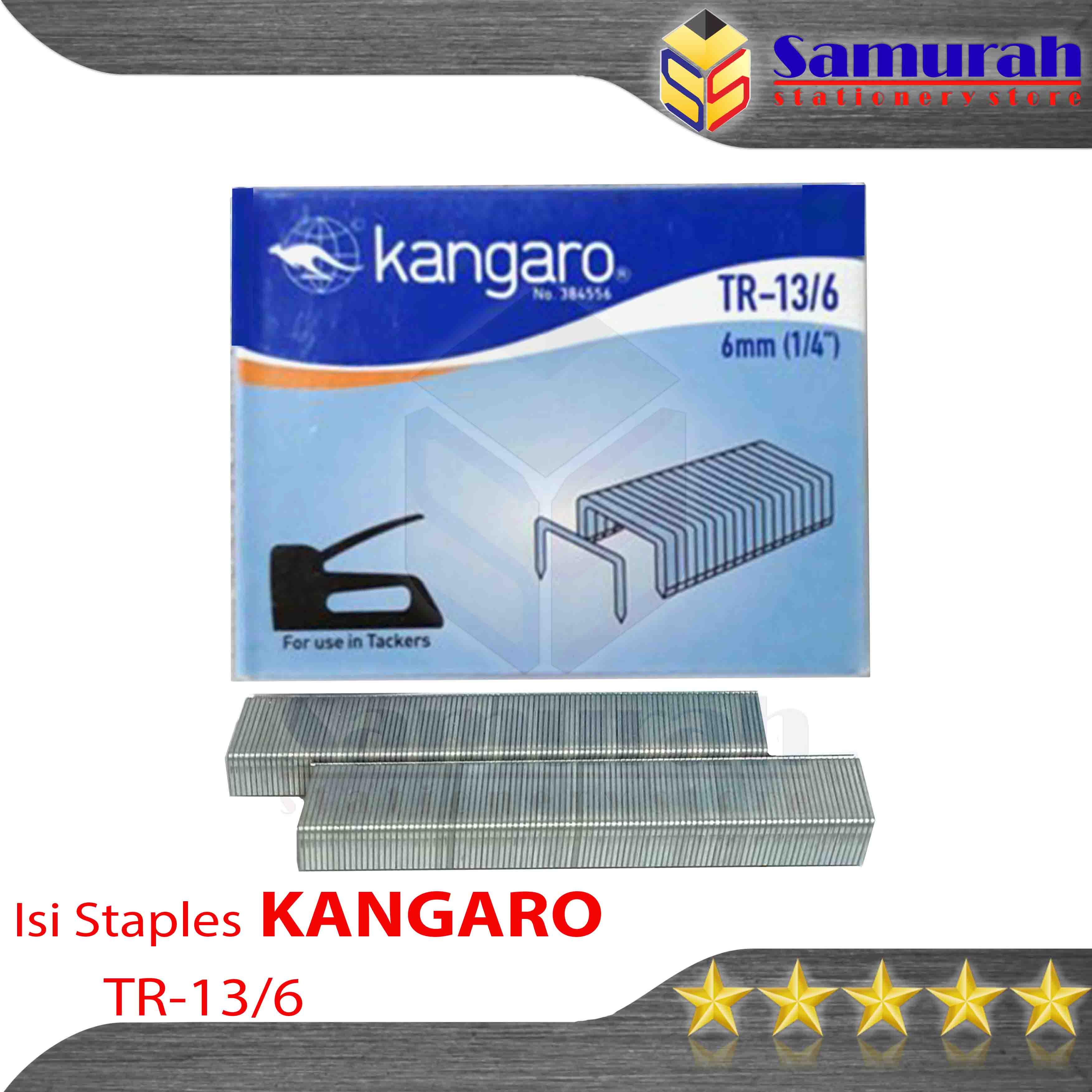 Isi Staples Tembak Kangaro Tr Refill Gun Tacker Mm Tr Stapler Kangaroo Tr