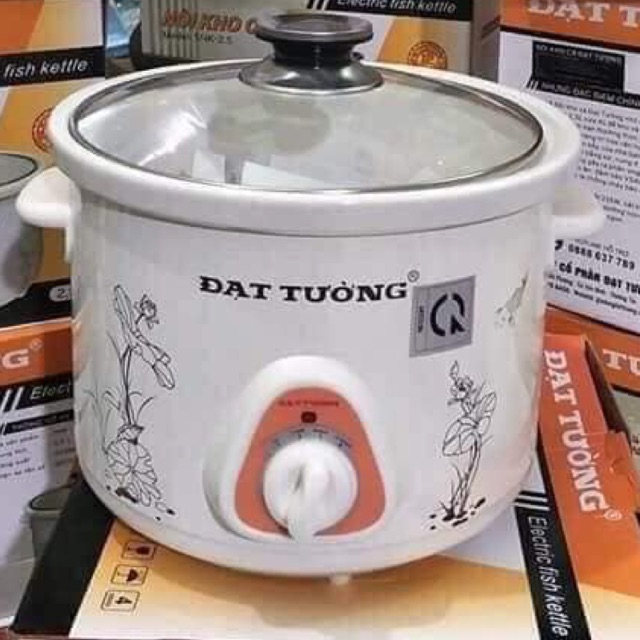 Nồi nấu cháo chậm, nồi hầm chậm kho cá đa năng Đạt Tường 4.5l bảo hành chính hãng 12 tháng