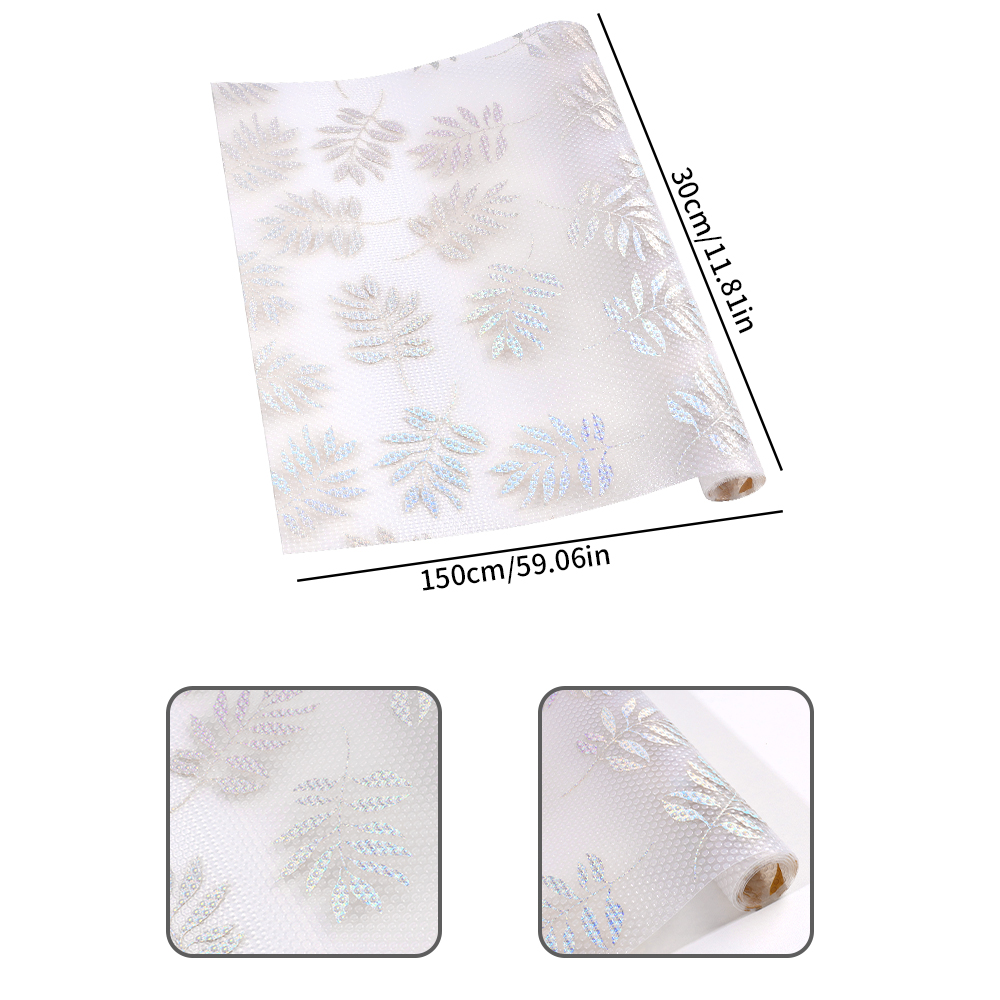 【Expert Recommended】 1 Roll Shelf Liner Kitchen Cabinet Drawer Pads Anti-slip Kitchen Cabinet Liner Waterproof and Mildew-proof Refrigerator Pads. 