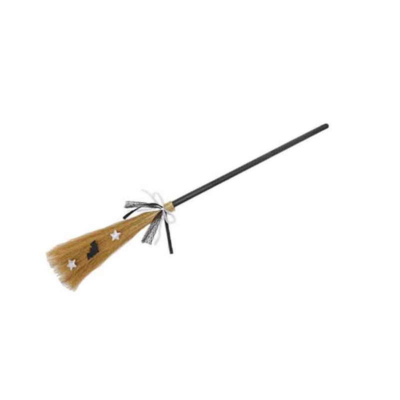 Halloween Witch Broom Straw Witch Broomstick Cosplay Broom Props, Realistic Wizard Flying Broom Stick Accessory