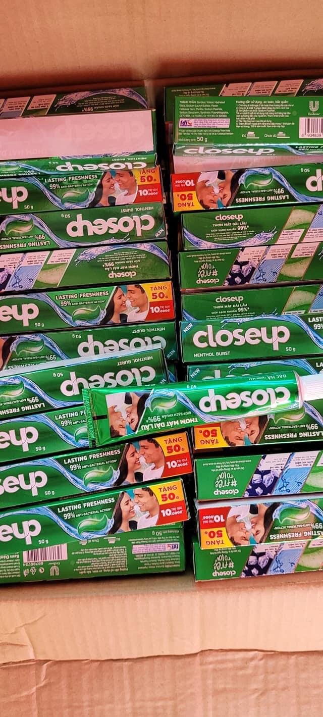 Set 10 tuýp kem đánh răng closeup 50g hkm