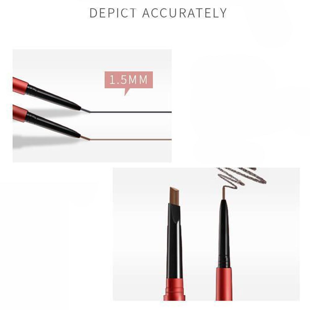 Aweisuan Hot Sale 6 Color 2 in 1 Double Head Eyebrow Pencil Waterproof Long-lasting No Blooming Rotatable Eyebrow Tattoo Pen Makeup Tool Cosmetic. 