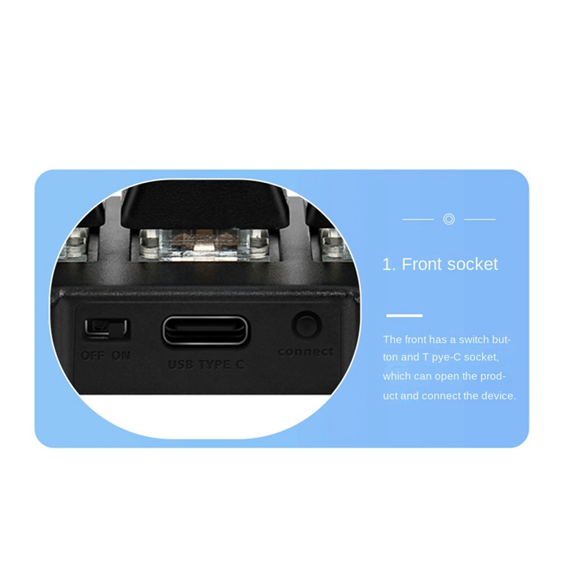 (C G K USB Custom Programming Macro Knob Keyboard 3 Keys Copy Paste Mini Button Photoshop Gaming Mechanical Keyboard