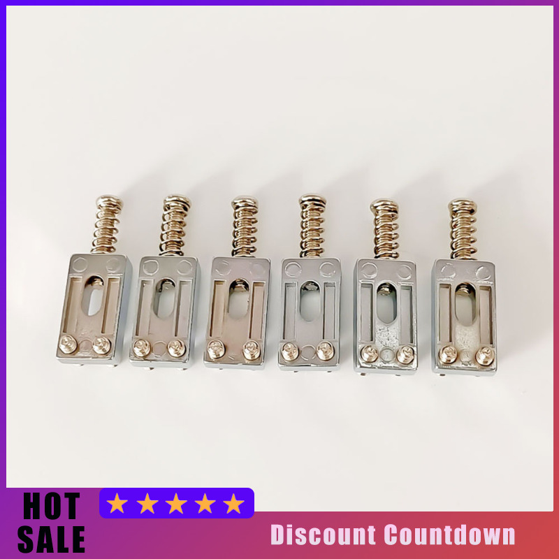 6pcs Guitar Bridge Saddle Rollers Bridge String Saddles Compatible For St Electric Guitar Bass Accessories