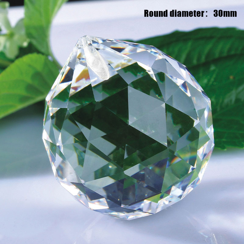 QVW Đèn chùm treo pha lê trong suốt 30mm/40mm đồ trang trí đèn chùm treo rèm tự làm hình lăng trụ