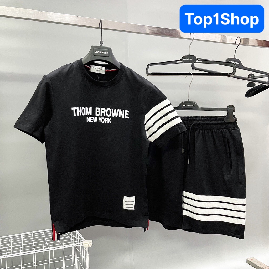 Set bộ thời trang nam phối sọc cá tính S0