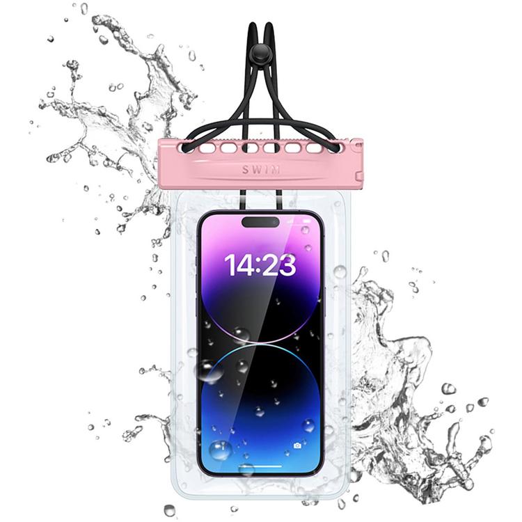MoKo Waterproof Cell Phone Bag, Underwater Cellphone Case Pouch Dry Bag  with Armband & Lanyard Compatible