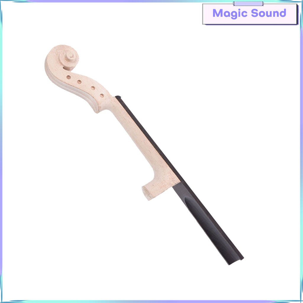 Magic Sound Handmade Violin Maple Neck&Ebony Fingerboard Unfinished for 4/4 Violin Parts 4-4