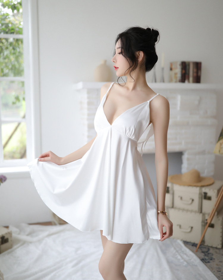 [Che tên] Váy ngủ lụa nữ 2 dây kèm đôi cánh thiên thần Back Angel