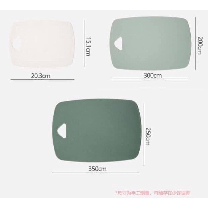 Thớt Nhựa Kháng Khuẩn Cao Cấp (Combo 3 Thớt)