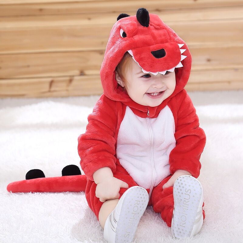 Bộ đồ liền thân hình thú em bé Khủng Long