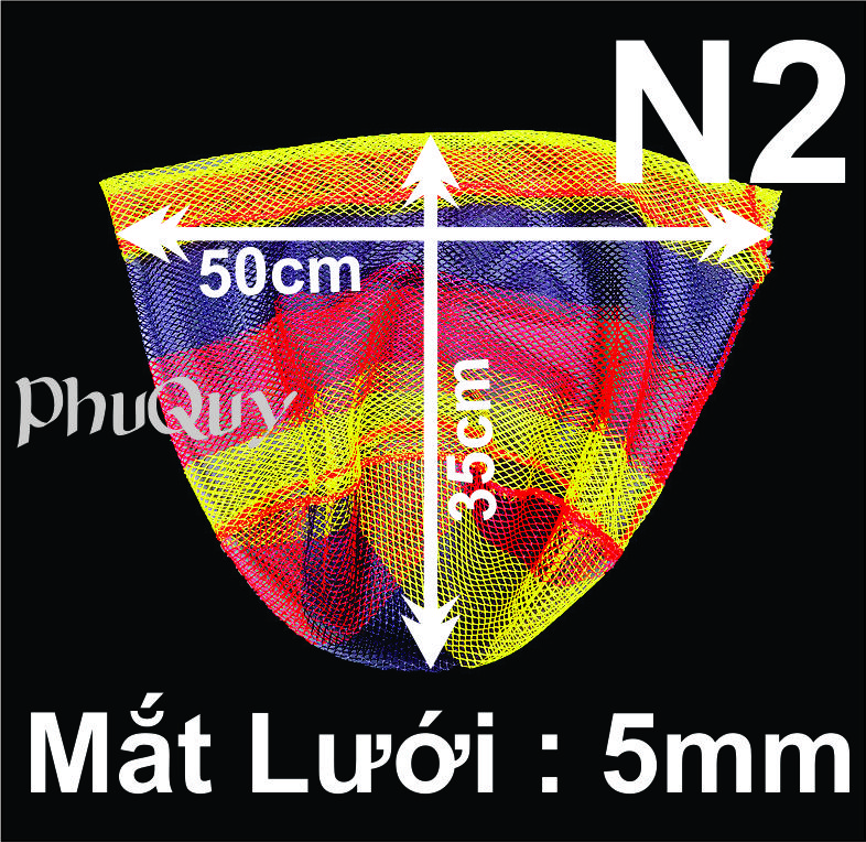 Lưới Vợt Sợi Dù Đơn – Mắt lưới 0.5 cm2 (Mã: N)