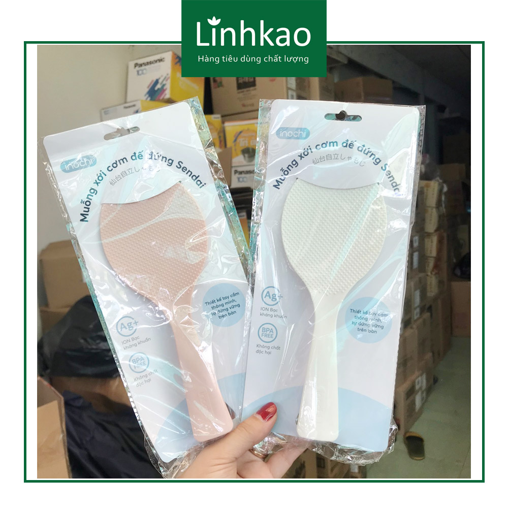 MUỖNG XỚI CƠM ĐẾ ĐỨNG CHỐNG DÍNH SENDAI INOCHI