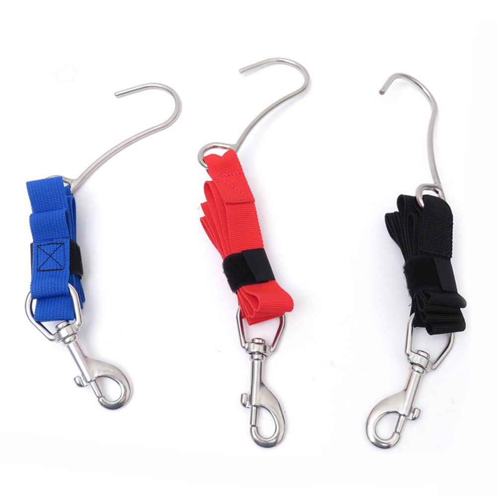 Scuba Diving Single Reef Hook With Webbing Safety Gear Diving Ocean Current Fixation Cords