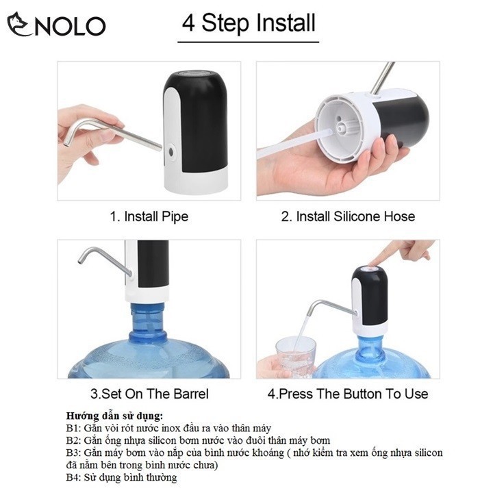 VÒI BƠM NƯỚC TỰ ĐỘNG CHO BÌNH NƯỚC KHOÁNG