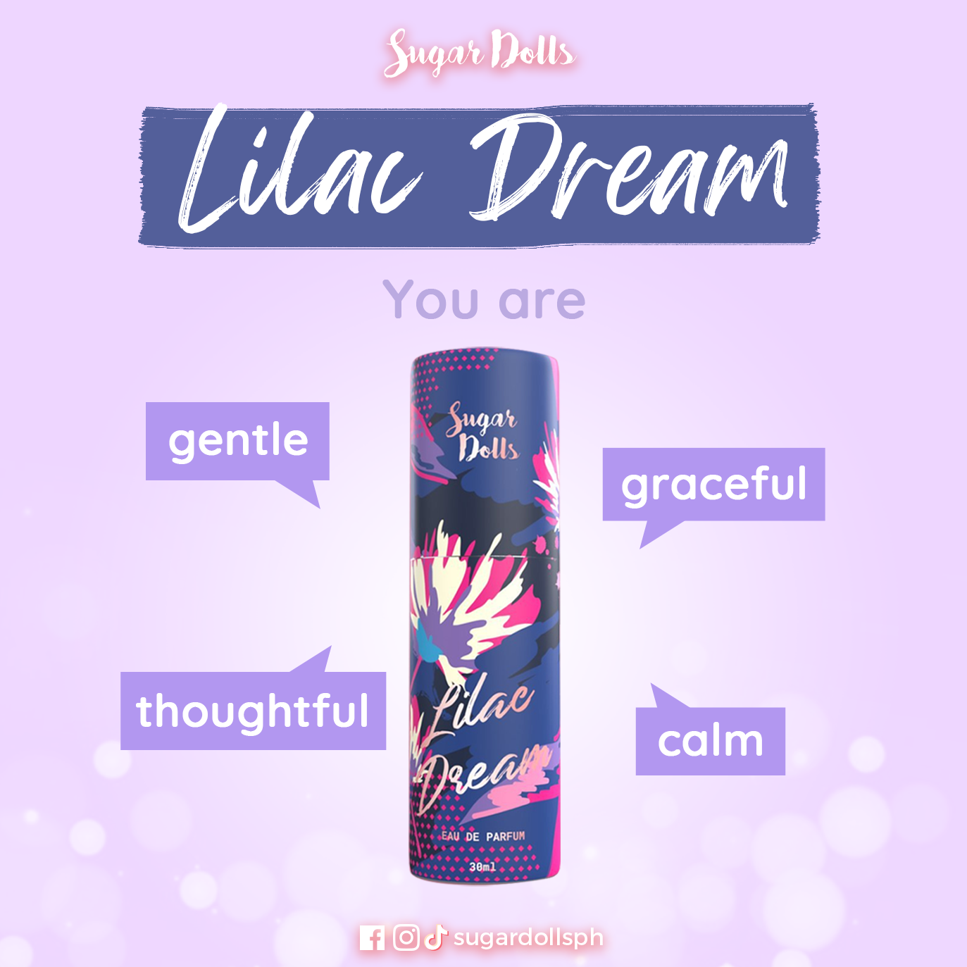 Sugar Dolls Fragrances Lilac Dream Scent Oil-based Perfume 30mL