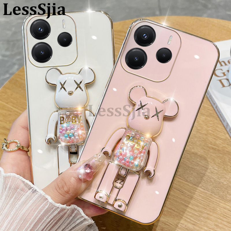 Phone%20cover%20Redmi%20Note%2014%204G%20Back%20case%20Soft%20Electroplated%20Quicksand%20Hourglass%20Pellet%20KWAS%20Bear%20silicone%20shockproof%20Protector%20Smooth%20For%20Redmi%20Note%2014%20Pro+%20Phone%20cases%20-%20Image%202