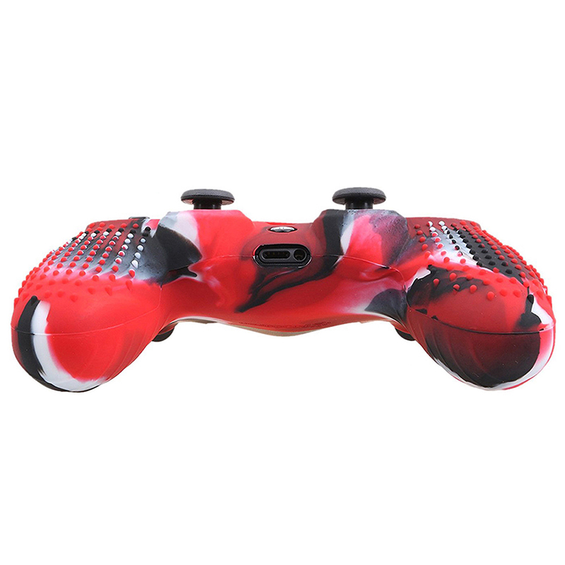[Fortitudes] Camouflage Silicone Rubber Skin Grip Cover Case for PlayStation 4 PS4 Controller