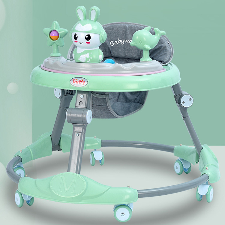 (full bộ)xe tập đi xe chạy tròn cho bé có tay đẩy bàn nhạc tích hợp bàn ăn+bánh xe 360° êm+ 6 nấc điều chỉnh cao thấp ở thân xe hoặc chỗ ngồi