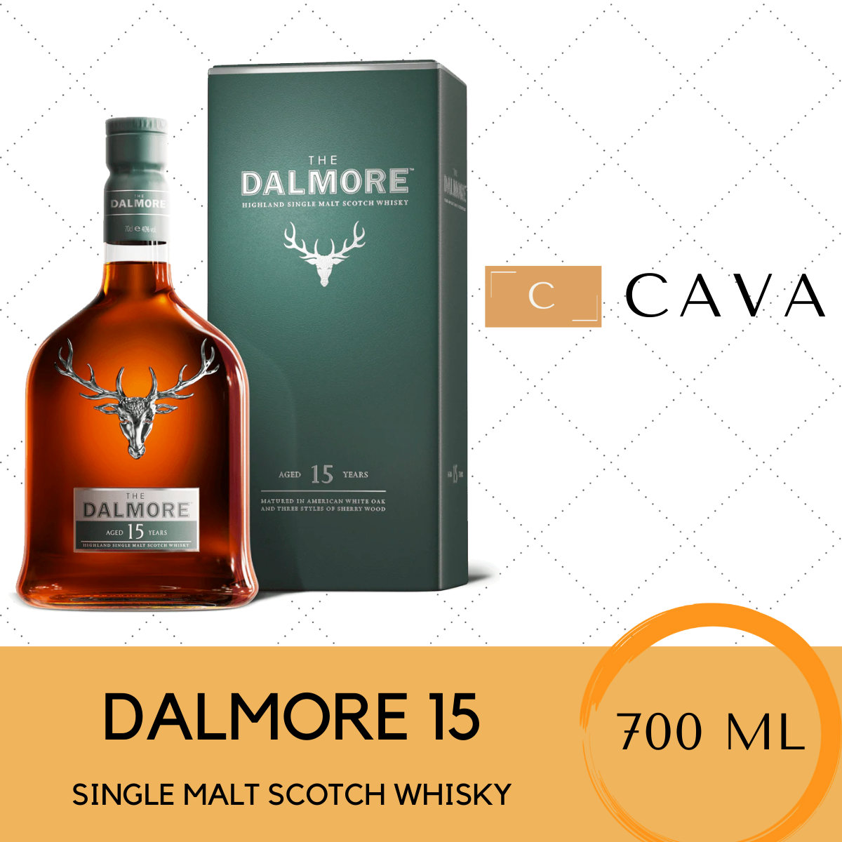 The Dalmore 15 Highland Single Malt Scotch Whisky 700ml
