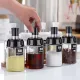 【Free rice spoon】250ML Seasoning Bottle Glass Spice Jar Spice Airtight Containers Condiment Salt Storage Bottle Spice Darestoper. 