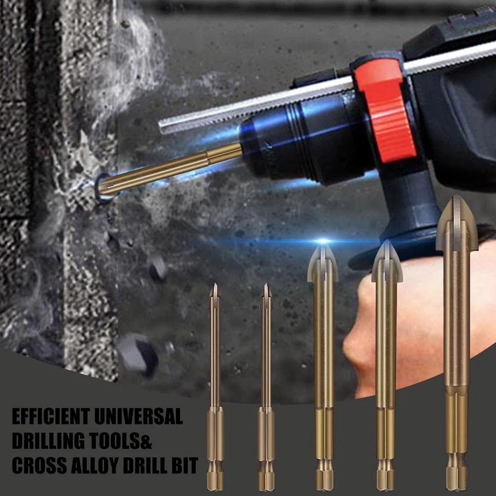Hometool Efficient Universal Drilling Tool Multifunctional Cross Alloy Drill Bit 3-12mm For Electric Drill