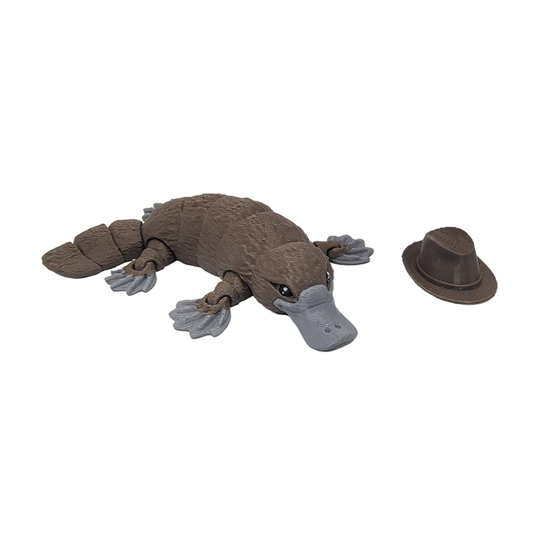 3D Printed Articulated Platypus Fidget Toys Dynamic Animals Toy Full Articulated Flexible Crystal Platypus Toys Adults Fidget Toys For Autism ADHD Home Office Decor. 